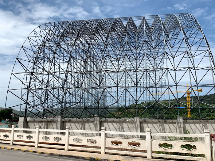 安康山寨矿储煤棚网架